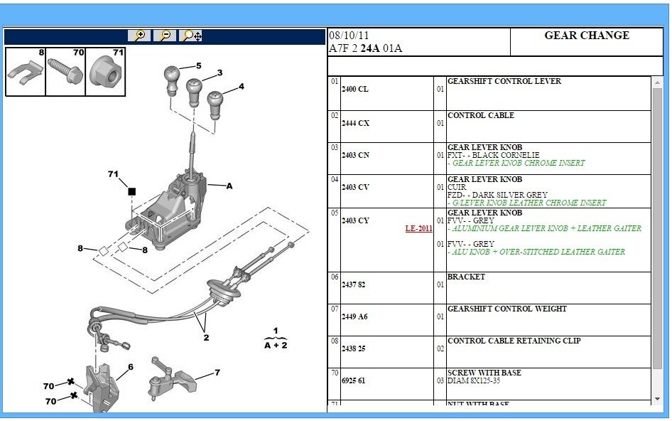Peugeot 207 Manual Change Gear Cables Linkage Selector Transmission Cable 2444CX eBay